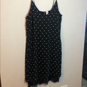 Polka dot slip dress